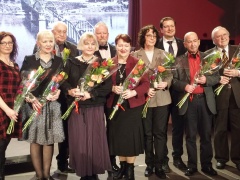 Asta Kažukauskienė, Virginija Motiejūnienė, Vytautas Žeimantas, Aurelija Arlauskienė, Vytaras Radzevičius, Birutė Mačienė, Audronė Nugaraitė, Henrikas Vaitiekūnas, Dainius Radzevičius, Domas Šniukas. Gedimino Zemlicko nuotrauka